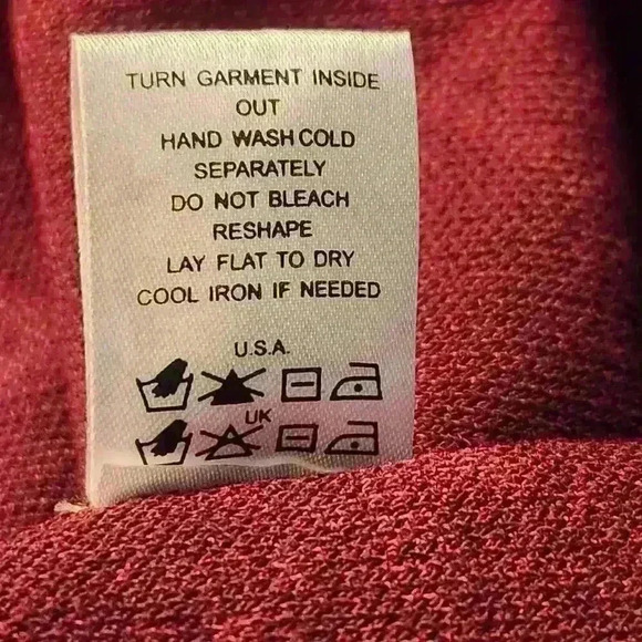 NWT Maroon A Pattern 3X Antthony Original Sweater With Gold and Dk. Blue Trim - Picture 12 of 12